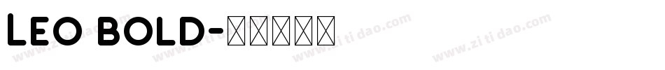 Leo Bold字体转换